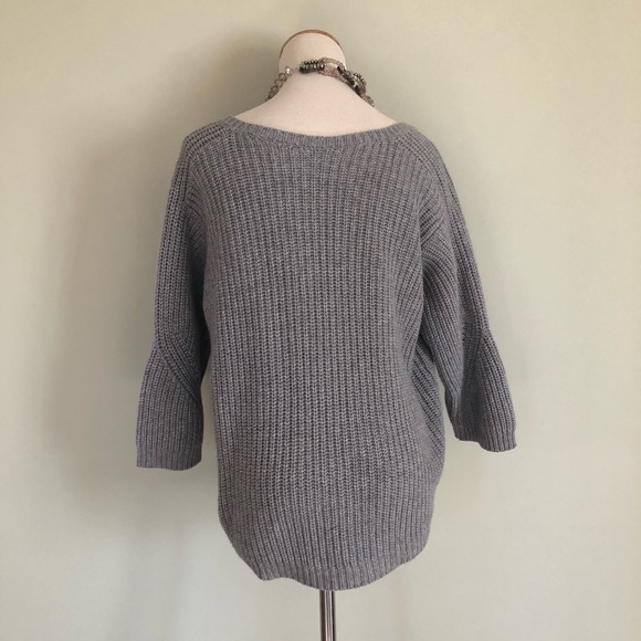 Peserico Tricot Gray Wool Blend Sweater Sz: L (44) - Picture 6 of 8